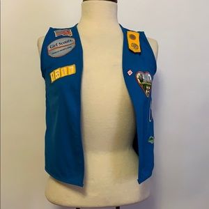 Girl Scouts Blue Vest with Patches